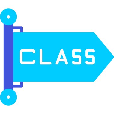 Sınıf web simgesi basit illüstrasyon