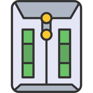 Bina. Web simgesi basit illüstrasyon