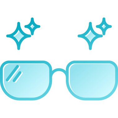 Moda tarzı izole edilmiş arkaplanda gözlük simgesi