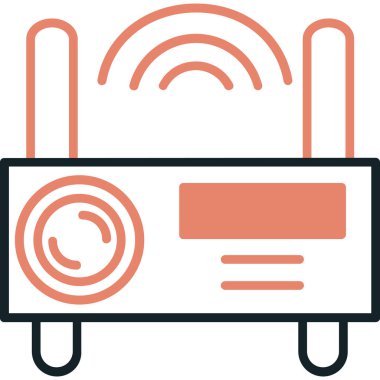 Radyo. Web simgesi basit illüstrasyon