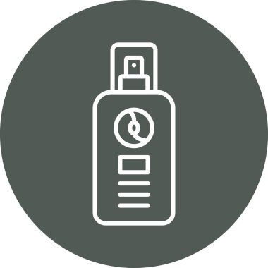 Bir şişe simgesinin vektör illüstrasyonu