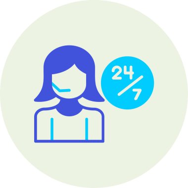 Kadın. Web simgesi basit illüstrasyon