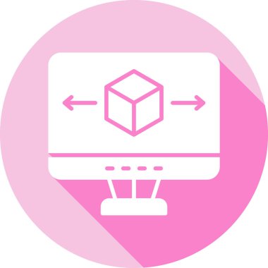 Bilgisayar simgesinin vektör illüstrasyonu