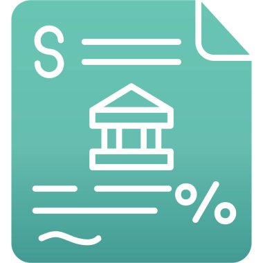 bankacılık ve finans ikonu vektör illüstrasyonu