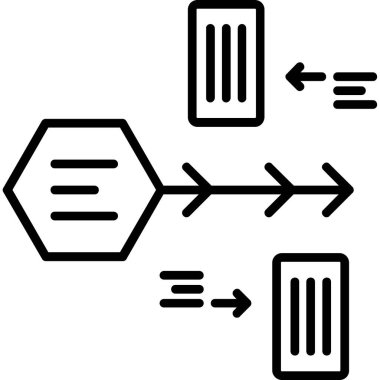 veri simgesi, vektör illüstrasyonu
