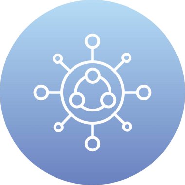 eşsiz ağ vektör simgesi