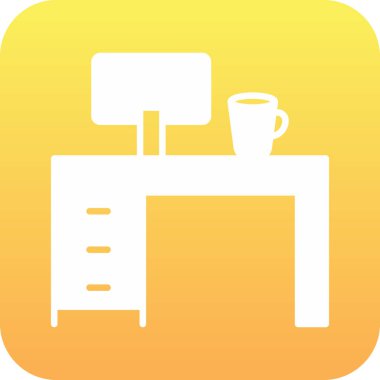 Çay ikonlu kahve fincanı, vektör çizimi. düz dizayn