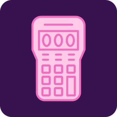 Hesap makinesi. Web simgesi basit illüstrasyon