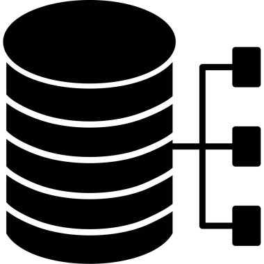 veritabanı simgesi, vektör resimleme