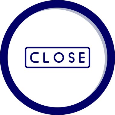 kapalı vektör logosu