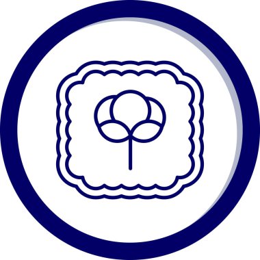 Modern b 'nin vektör illüstrasyonunda yiyecek ikonu yok