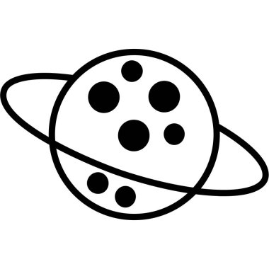 Uzay simgesi vektör illüstrasyonu