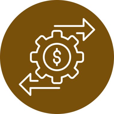 dişli simgesi vektör illüstrasyonu