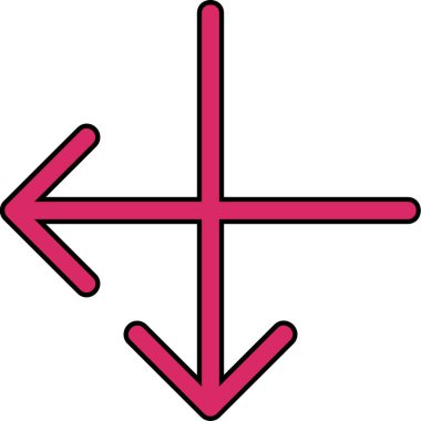 Yön. Web simgesi basit illüstrasyon