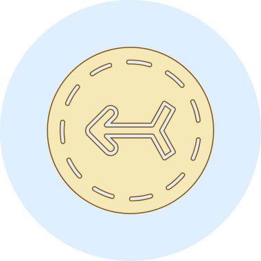 Bozuk para simgesinin vektör illüstrasyonu