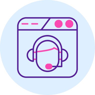 Çamaşır makinesi. Web simgesi basit illüstrasyon