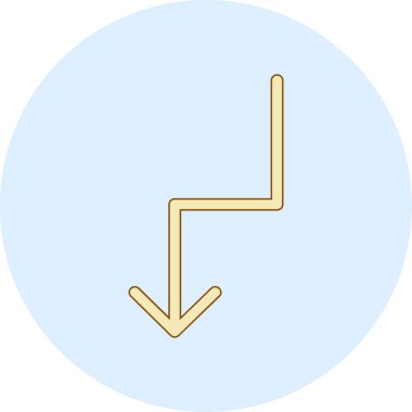 ok simgesinin vektör illüstrasyonu