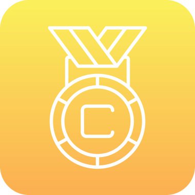 Ödül simgesi soyut bir grupta izole edildi