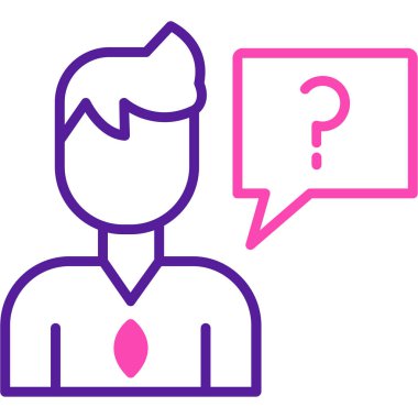 avatar erkek simge vektör çizimi