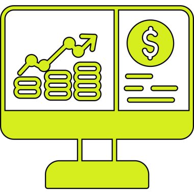 Dolar simgesi, vektör illüstrasyonu