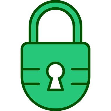 ikon vektör illüstrasyonunu kilitle