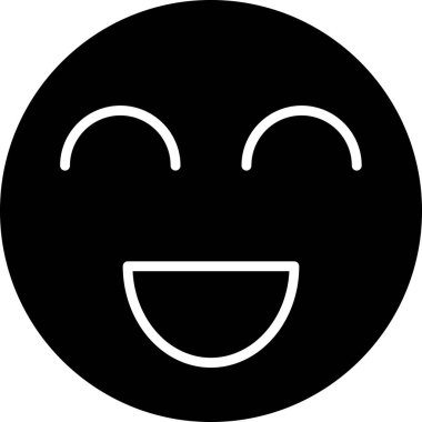 Gülen surat. Basit illüstrasyon