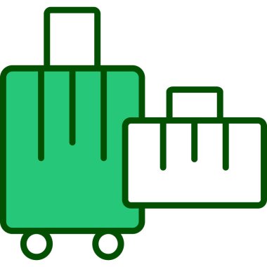 bagaj web simgesi basit tasarım