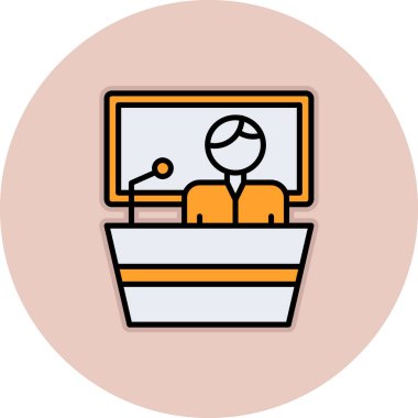 Müşteri servis simgesi vektör illüstrasyonu