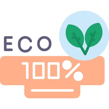 Çevre dostu kavram. düz resimleme