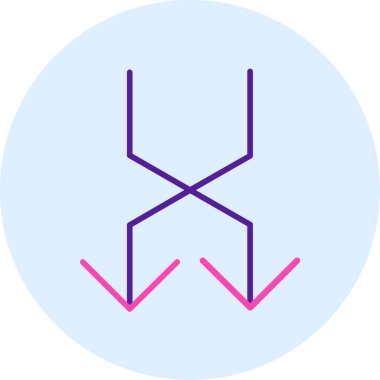 Modern b 'nin vektör illüstrasyonu