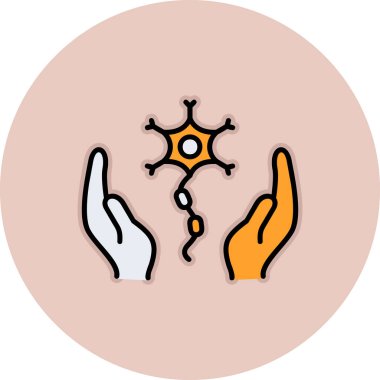 İnsan eli ile covid 19 parçacığı