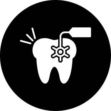 diş simgesi vektör illüstrasyonu