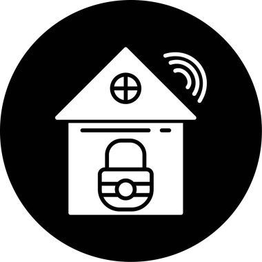 Ev. Web simgesi basit illüstrasyon