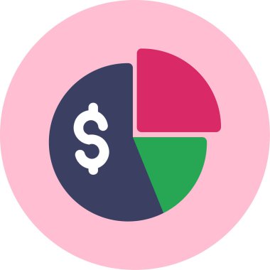 Dolar. Web simgesi basit illüstrasyon