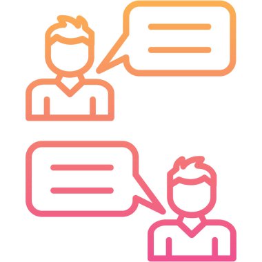 iş insanları simgesi vektör illüstrasyonu