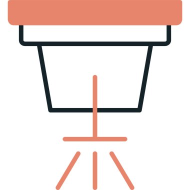 Sandalye. Web simgesi basit tasarım