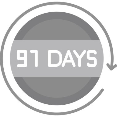 gün simgesi. hafta içi ikonu. Takvim. düz dizayn. vektör illüstrasyonu