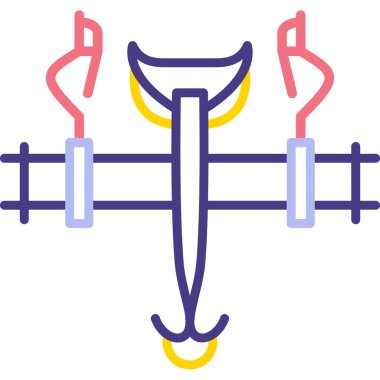 dikenli modern simge vektör illüstrasyonu