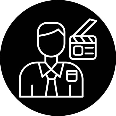 Modern b 'nin vektör illüstrasyonunda filmin eksik simgesi