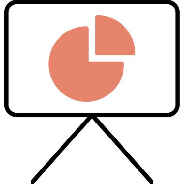 pasta grafiği vektör simgesi