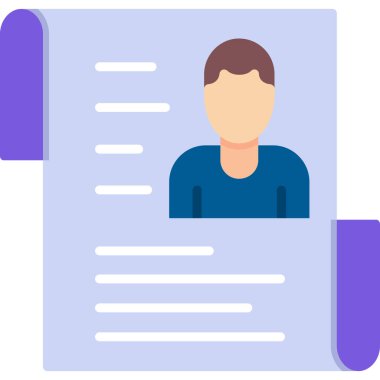 erkek karakter yazma simgesi düz stil