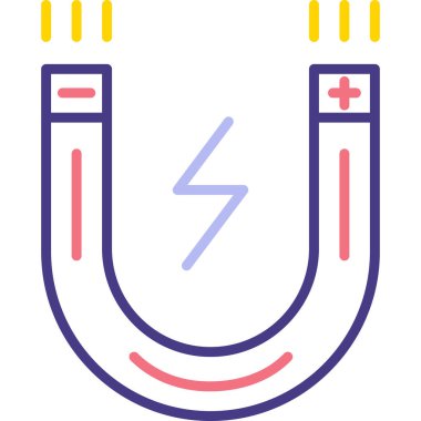 Mıknatıs Web simgesi basit illüstrasyon