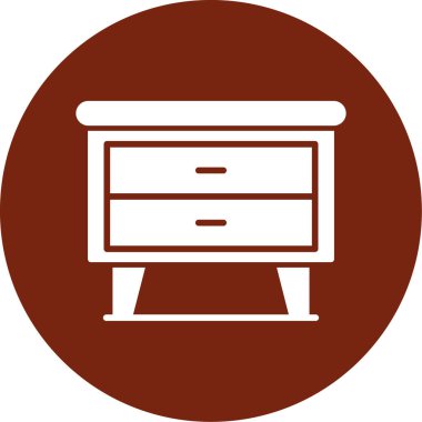 Kişisel ve ticari kullanım için kabine vektör simgesi simgesi çizimi..