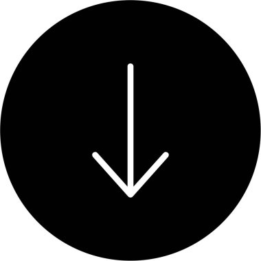 Eğilim biçimi izole edilmiş arkaplanda ok simgesi