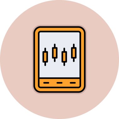 Cep telefonu simgesi, vektör illüstrasyonu