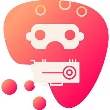 Beyin Zekası simgesi düz stil