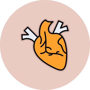 İnsan kalbi vektör çizim