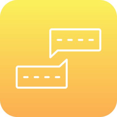 sohbet simgesinin vektör modern illüstrasyonu