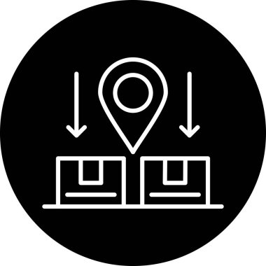 konum simgesi vektör illüstrasyonu