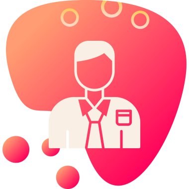 Doktor. Web simgesi basit illüstrasyon